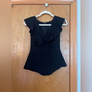Brand new BCBG black short sleeve blouse